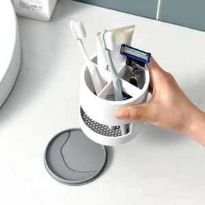 Toothbrush Holder Drain Rack Plastic Replacement Spoon Storage Organizer Tool Toothpaste Accessory Adapter Bathroom 1