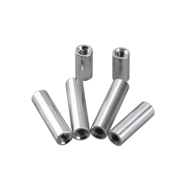M2 M3 M4 M5 M6 M8 M10 Aluminum Round Threaded Sleeve Standoff Spacers Long Nuts Connector for RC Model Length 4mm-150mm 5