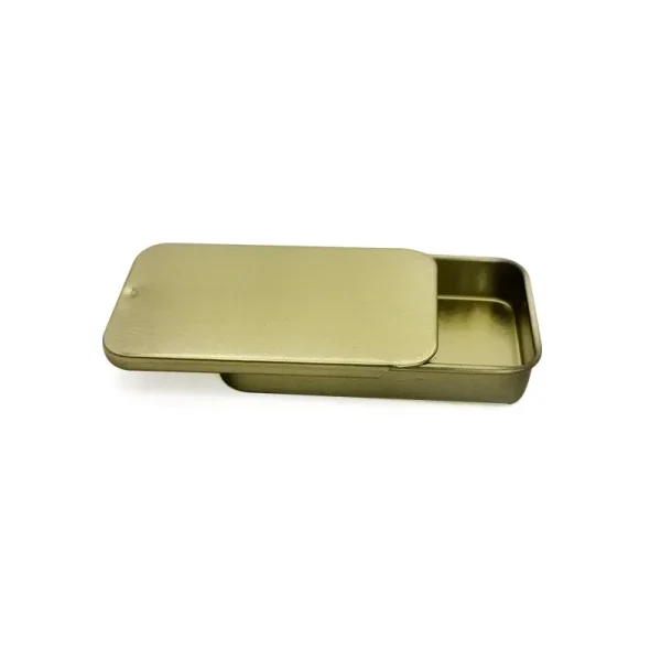 1pc Metal Rectangular Empty Mini Tin Box Tinplate Push Candy Pill Cases Bins Jar Hinged Containers Small Organizer Storage Box 4