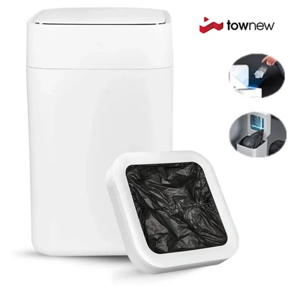 Townew T1S Smart Sensor Kitchen Garbage Bin Waterproof Home Bathroom Garbage With Lid Sensing Garbage Bin Automatic Packaging 1