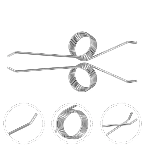 2pcs Spring Accessories Stainless Steel Trash Can Lid Torsional Springs Garden Supplies Metal Springs Yard Waste Bins Garbage 4