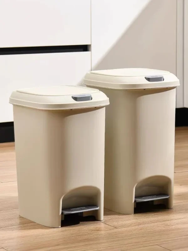 Large Capacity Trash Can Soft Close Step Trush Bin Trash Bucket Kitchen Accessories For Home Living Room Kitchen Recycle Bin 1