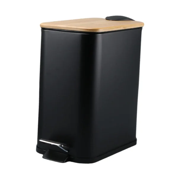 Step Trash Can with Lid Odorless Waterproof Kitchen Wastebasket Foot Pedal Garbage Bin for Living Toilet Entryway Restroom Home 3
