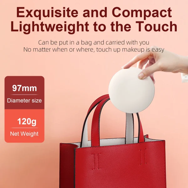 Smart Sunscreen Led Light Portable Makeup Mirror Uv Camera Visual Face Sunscreen Makeup Mirror 4