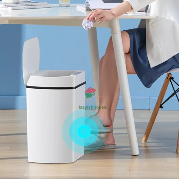 Smart trash can for kitchen House Smart home Dustbin Wastebasket Bathroom automatic sensor trash can garbage bin cleaning tools 4