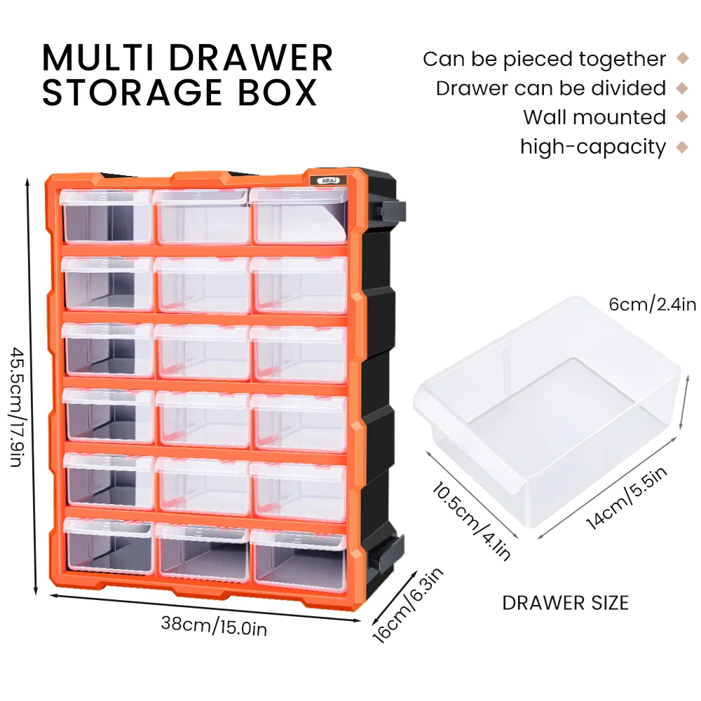 18 drawers